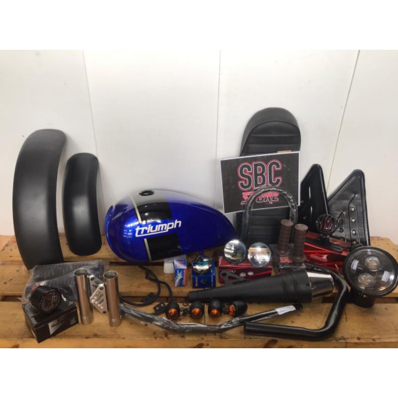 PAKET JAPSTYLE TRIUMPH MEGAPRO TIGER SCORPIO THUNDER 125