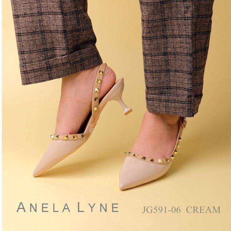 ANELA LYNE BOBBIJO SEPATU ROCKSTUD GLOSY G591-06 ORIGINAL