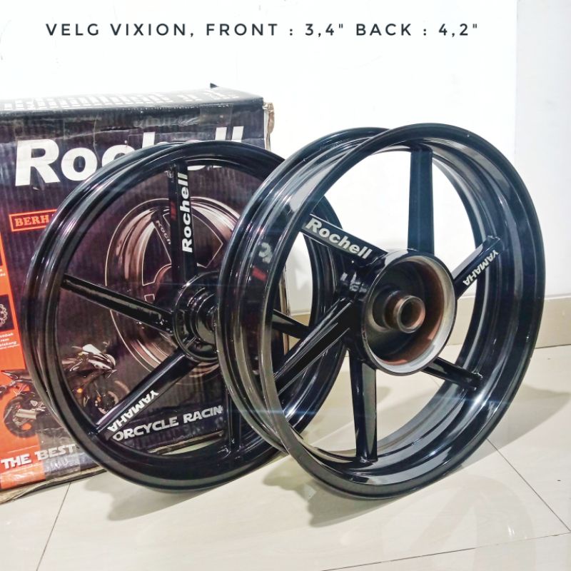 VELG VIXION DEPAN 350 BELAKANG 450 ROCHELL VELG YAMAHA VIXION