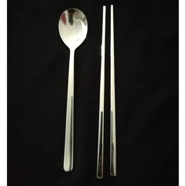 Set sujeo, sendok Korea dan sumpit korea stailess steel