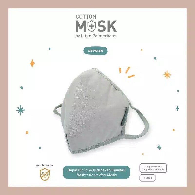 Little Palmerhaus Masker Kain / Cotton Mask Dewasa