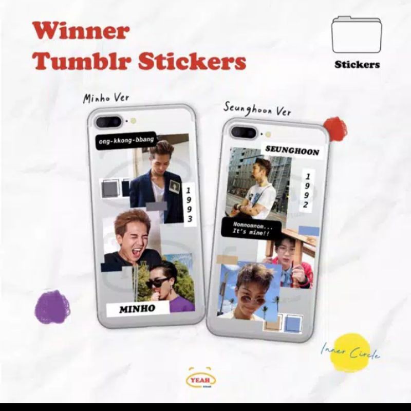 CASE/CASING STIKER RESIN KPOP WINNER (BACA DEKSRIPSI PRODUK TERLEBIH DAHULU)