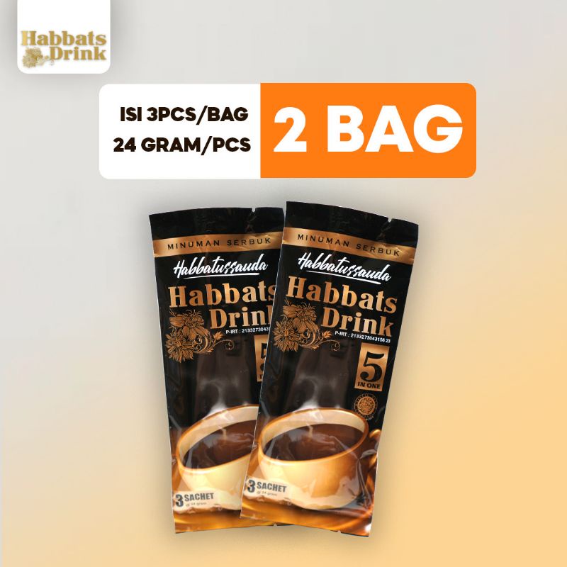 

Habbats Drink Kemasan 3 Sachet (Paket 2 Bag)