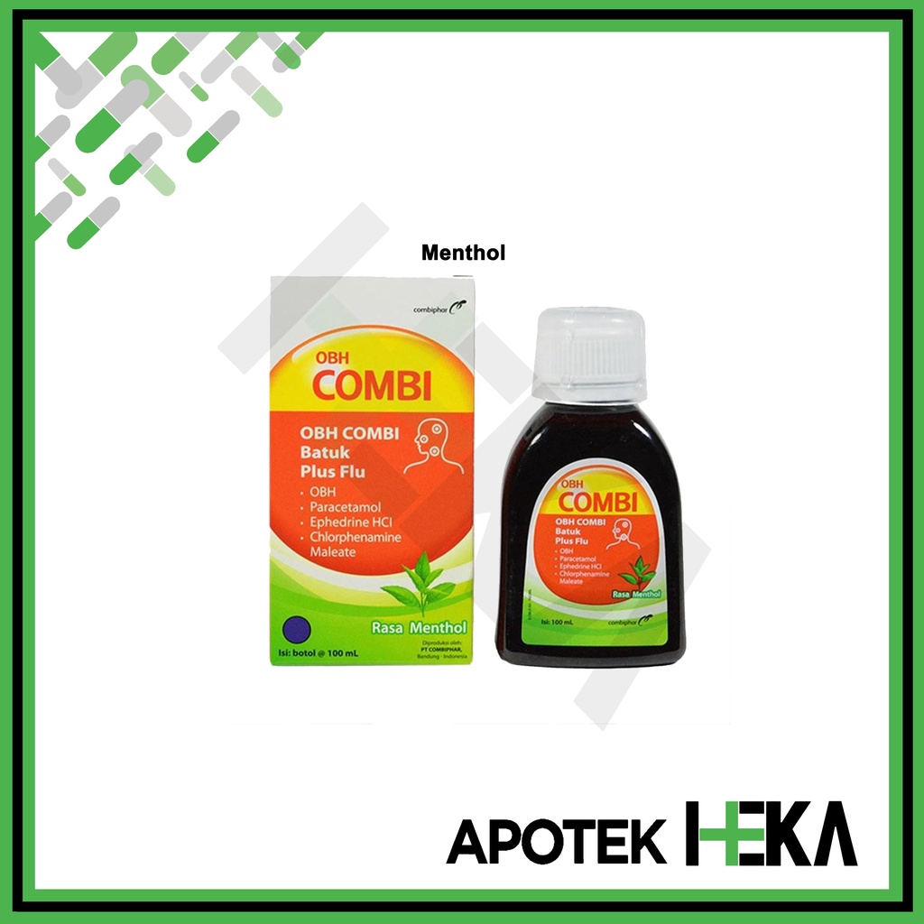 OBH Combi Batuk Plus Flu 60 ml / 100 ml - Sirup Obat Batuk Dewasa (SEMARANG)