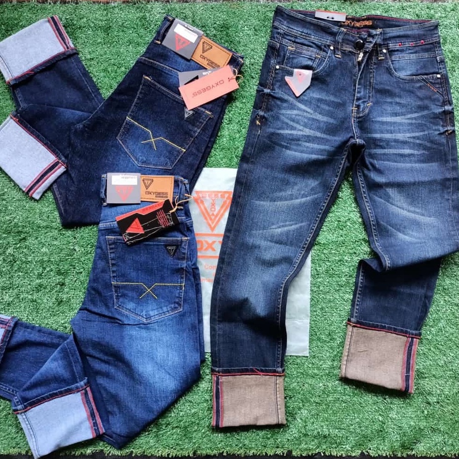 NEW PRODUCT OXYGESS - Celana Jeans  pria Import original corvus melar halus terbaru