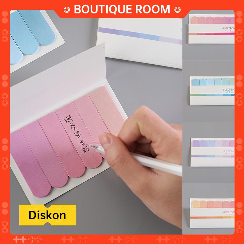 

Ready✨Lucu Kreatif Enam Warna Stickerr Notes Siswa Belajar Gradien Catatan Stiker Indeks-BER