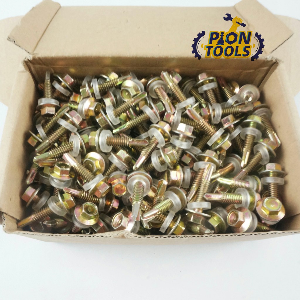 Fix SDS Kuning Karet 12 x 25 drilling screw sekrup atap baja ringan-1