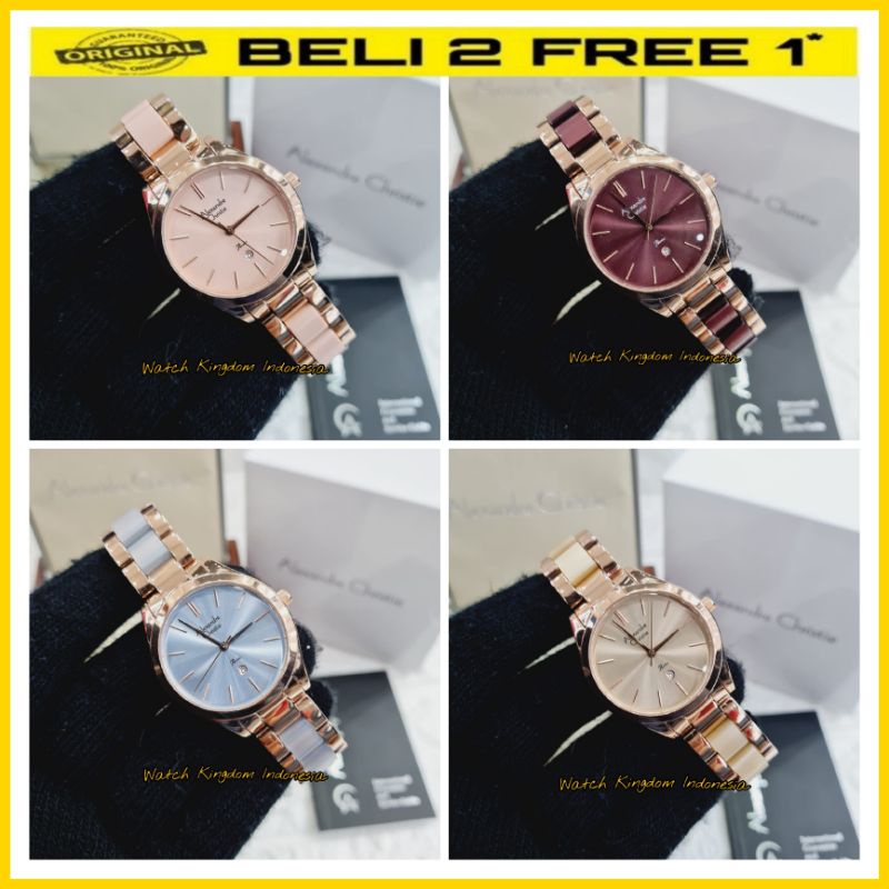 Terbaru Jamtangan wanita Alexandre christie ac2919 / ac 2919 / 2919 Original garansi resmi 1thn