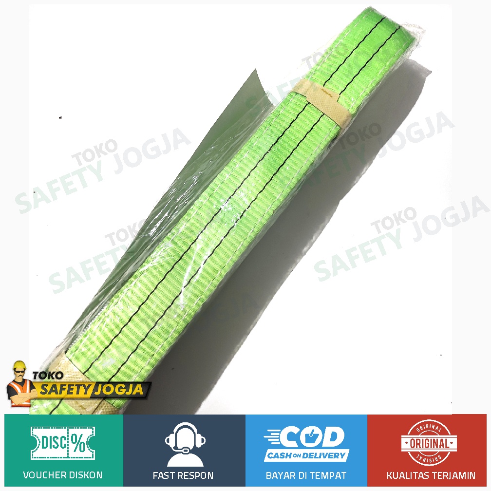 WEBBING BELT SLING SAFETY 2 Ton x 3 Meter Tali Pengikat Pengangkat