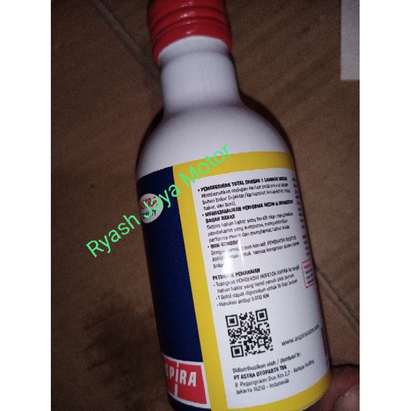 Pembersih injector/ Injector Cleaner 60ml Astra otoparts Aspira for All motor injection Honda/Yamaha/Suzuki/dll