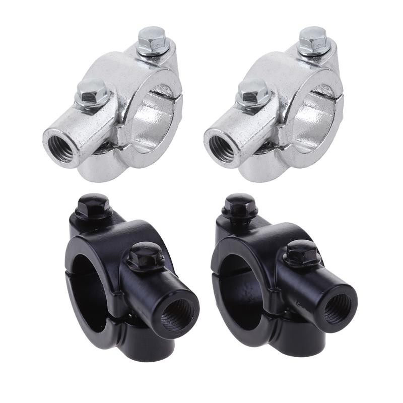 2pcs Bracket Klem Holder Kaca Spion Motor Universal Ukuran 8mm / 10mm 7 / 8 &quot;(22mm)