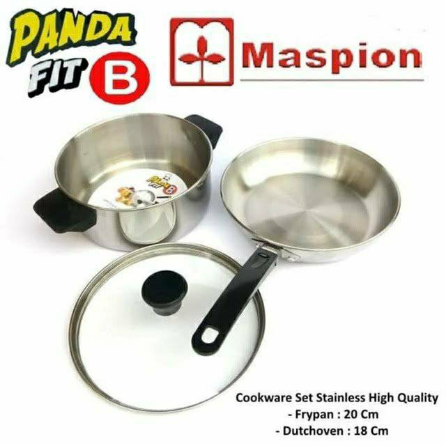 Panci set MASPION stainless steel 2 + 1 pcs