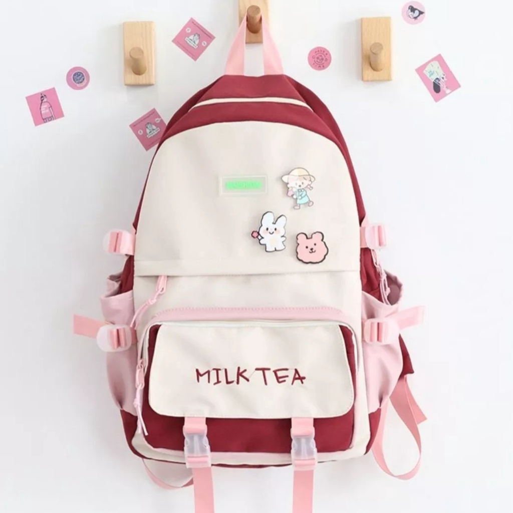 Tas Ransel Wanita Terbaru 2023 Tas Sekolah Korean Style Tas Ransel Wanita Backpack Korean Style