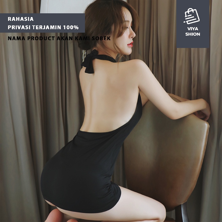 Lingering Wanita Set Setelan Lingerie Baju Tidur Cewek Piyama Transparan Hot Cosplay Cantik Menarik Premium VS16-6