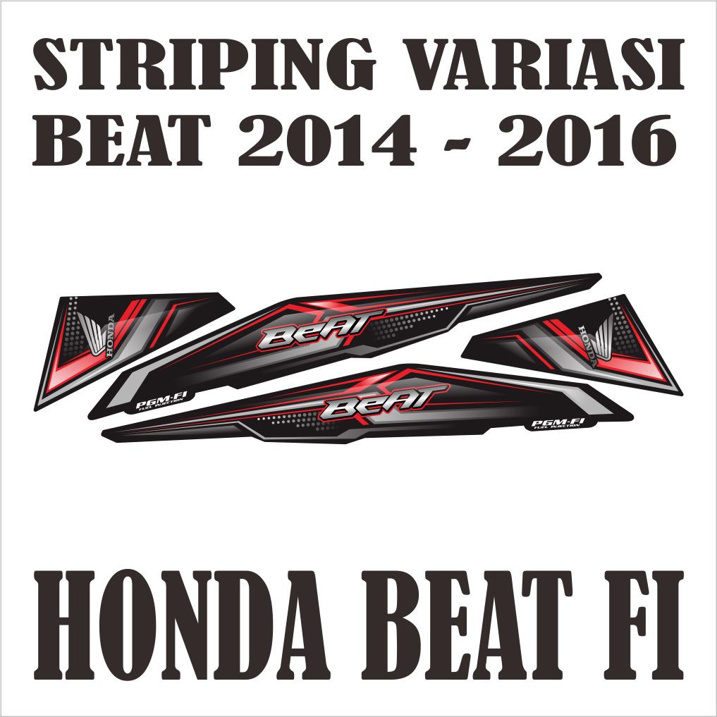 COD STRIPING BEAT 2014 2016 VARIASI STRIPING HONDA BEAT FI VARIASI