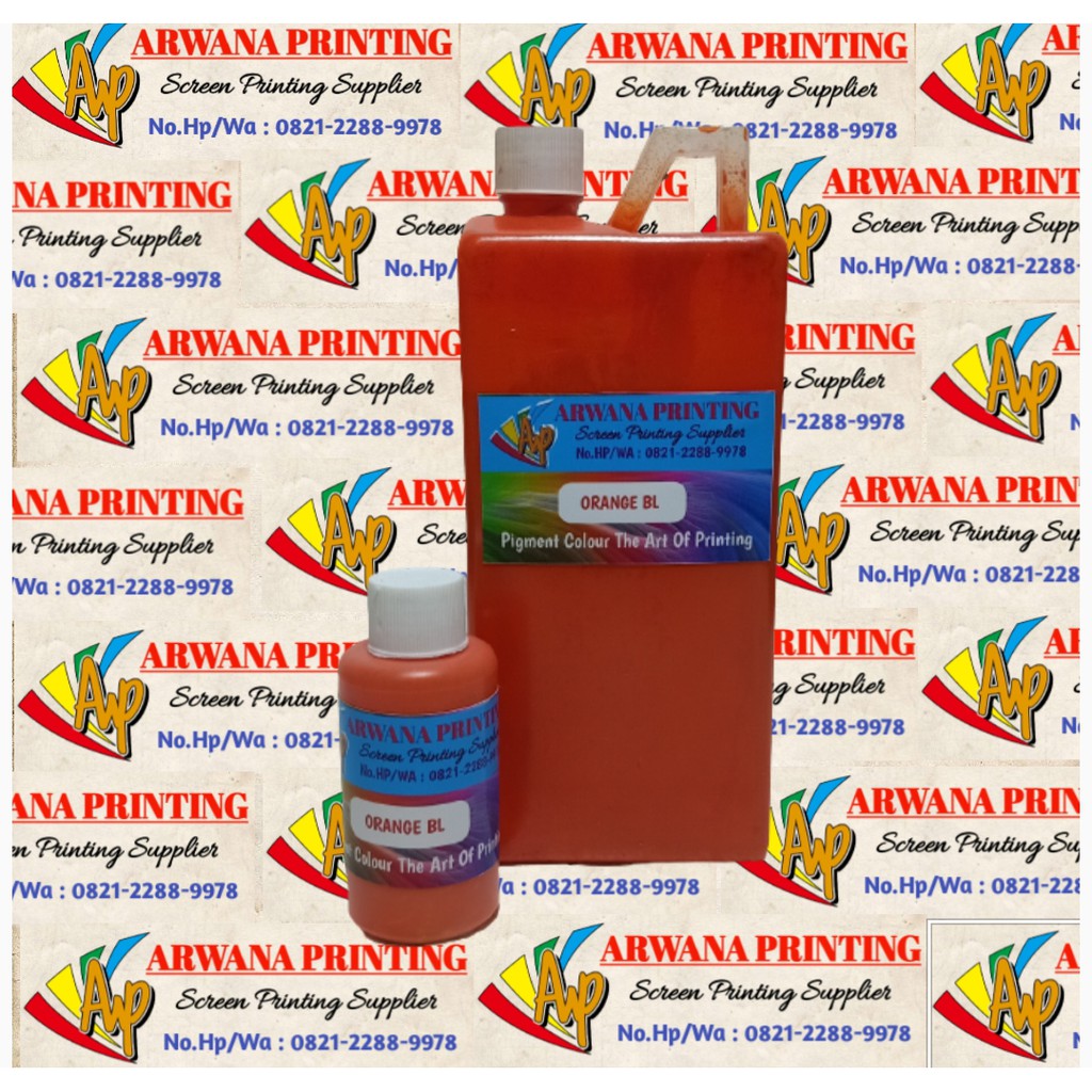 

Pigment Orange BL Biang Warna Sablon Jingga 100 Gram