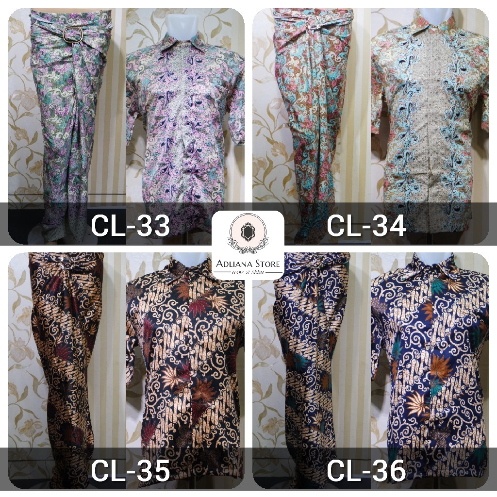 (COD)Rok Lilit dan Kemeja Batik Pria / Couple Lilit / Couple Batik / Batik Couple HANANIA KEBAYA COLLECTIONS