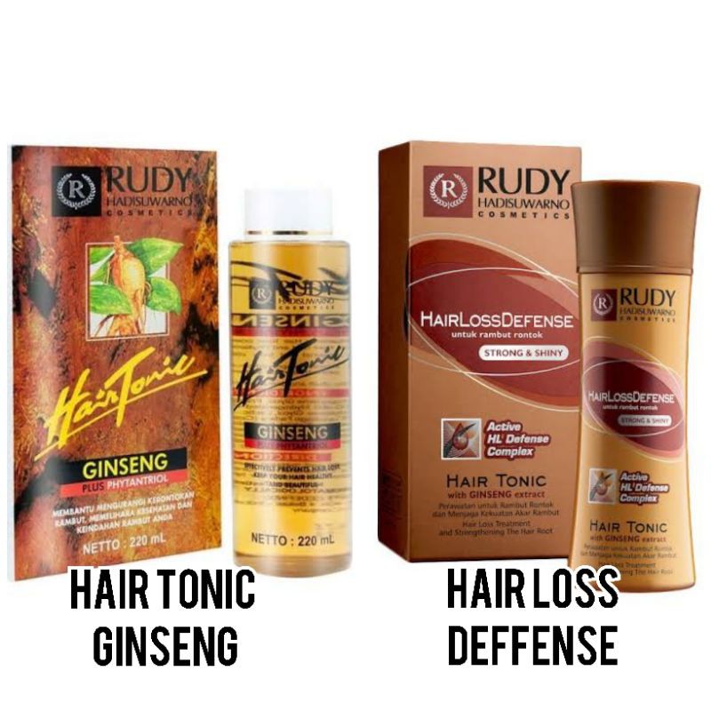 RUDY HADISUWARNO Hair Tonic Ginseng // Hair Loss Defense 220ml/110ml KEMASAN BARU