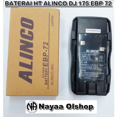 BATERAI HT ALINCO DJ 175 EBP 72 BATRE HT ALINCO DJ175 EBP72 MURAH