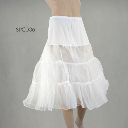 LENKA Rok Petticoat Dalaman Gaun Pengembang Dress Pesta Putih Pendek SPC006