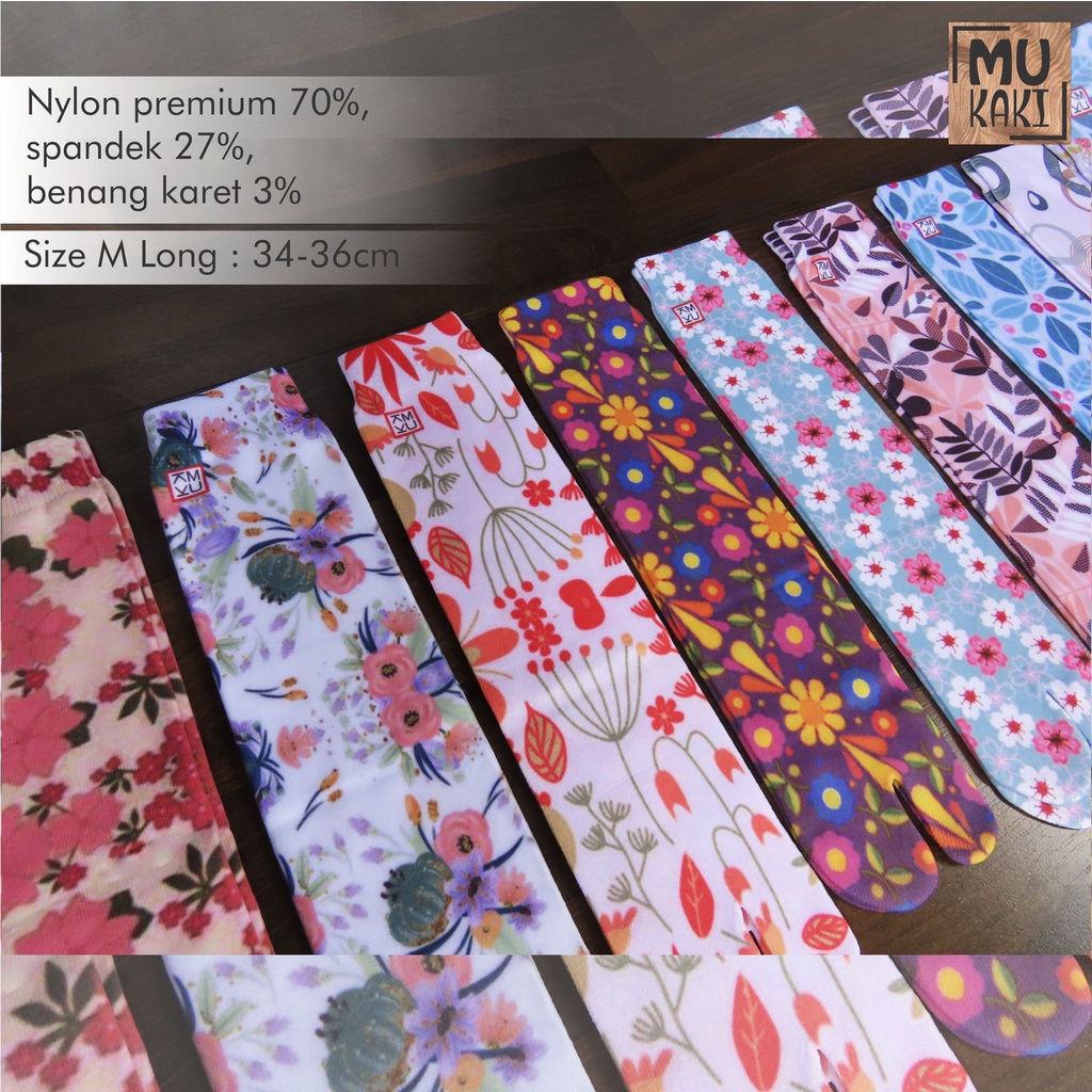 Kaos Kaki Jempol Motif Printing Dewasa Mukaki Murah L