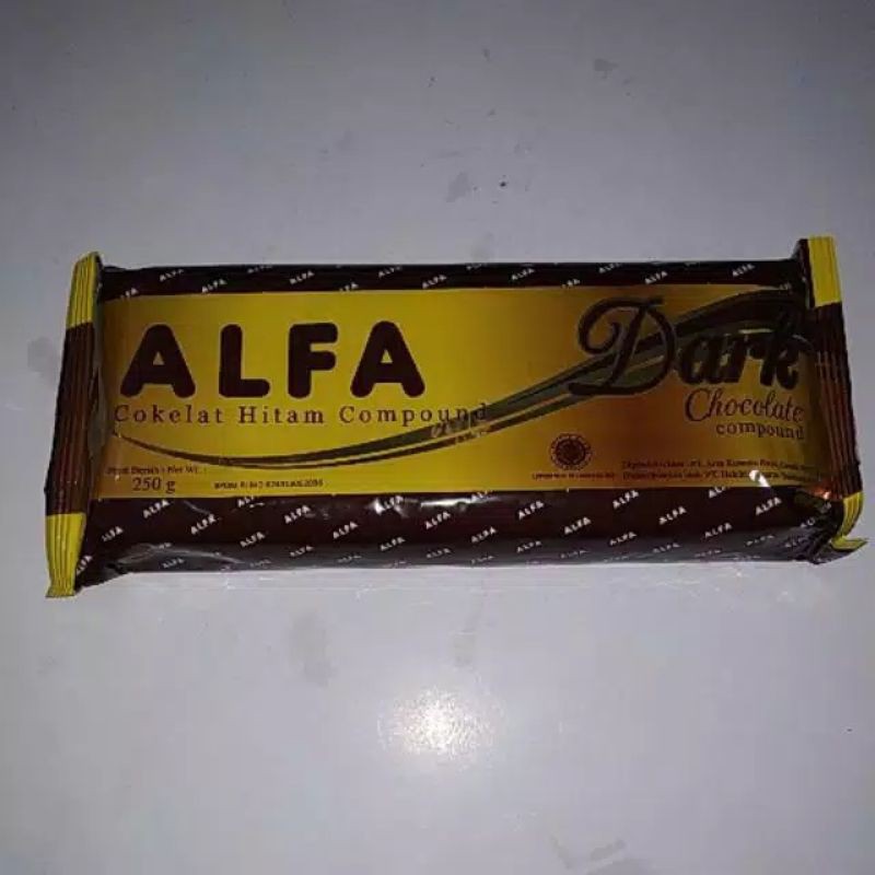 

ALFA DARK COCHOLATE COMPOUND 250 GRAM