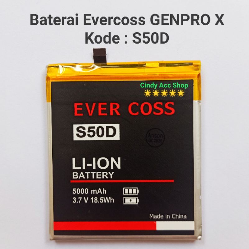 Baterai Evercoss Genpro X S50D Battery Batre Original