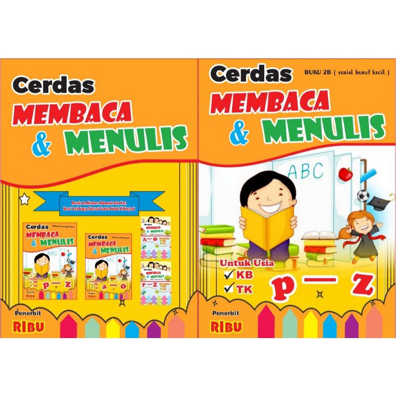 

buku membaca dan menulis anak full warna play group KB TK paud