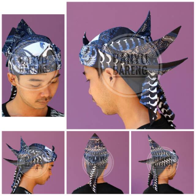 Blangkon Iket Sunda Premium Merak Ngibing - Ikat Totopong Bendo Sunda