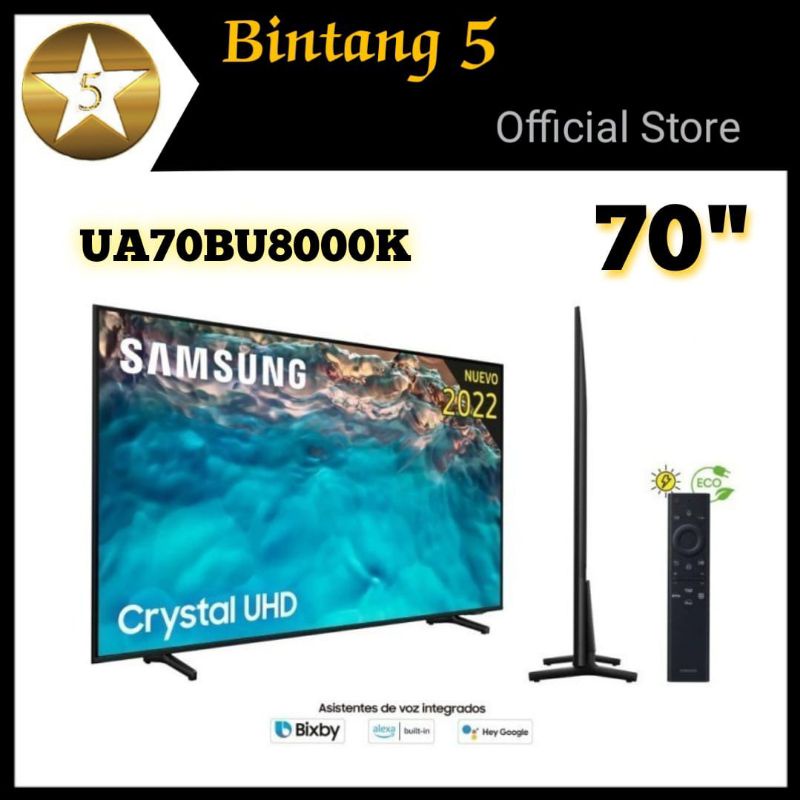 SAMSUNG 70BU8000 SMART TV 70 INCH CRYSTAL UHD 4K Samsung tv 70" ua70bu8000k LED TV digital smart 70b