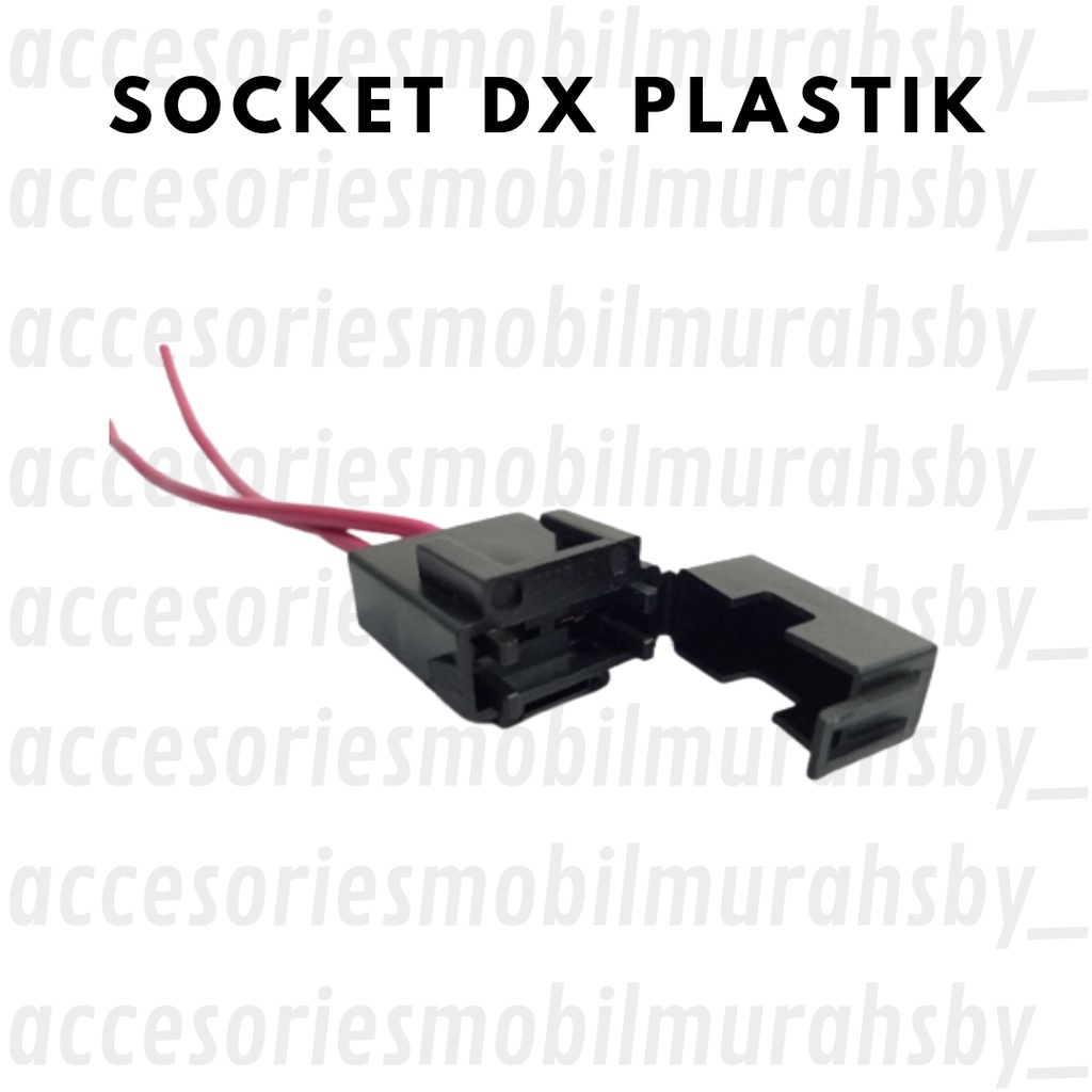 Soket Socket Rumah Sekring Plastik Tancap Sekring Sekering Fuse Tancap 2 Kabel Flosser DX Besar Mini