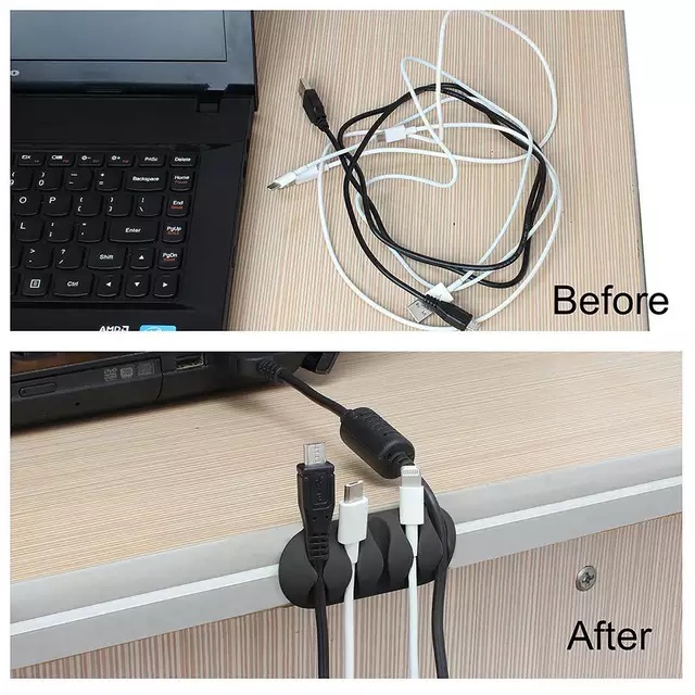 perapih kabel 5 lubang 5 hole cable organizer karet holder kabel casan 5 lubang klip kabel silikon gantungan kabel casan earphone kabel data