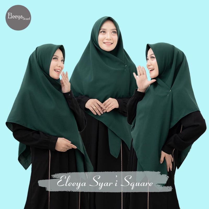 HIJAB SEGIEMPAT SYARI 130 x 130 || ELEEYA ORIGINAL