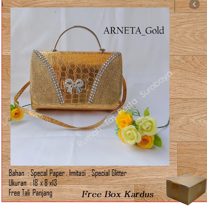 Tas Elegan ,Tas Slempang,Tas Etnik,ARNETA_Gold