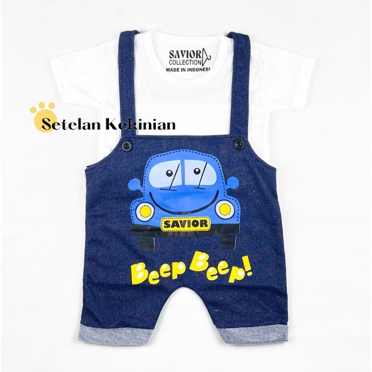 Set Baju Kodok Overall Baby Newborn 0-12bln All size Setelan Overall Bayi Laki Laki Lucu