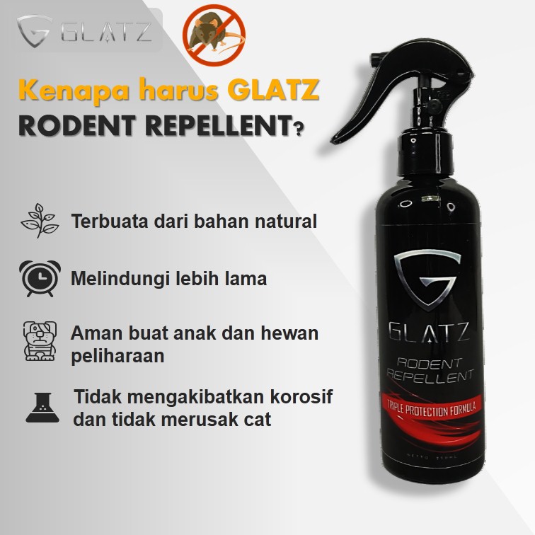 Parfum Anti Tikus Semprot Rodent Repellent GLATZ Obat Pengusir Tikus Mobil Rumah Kantor Aman Ampuh-4