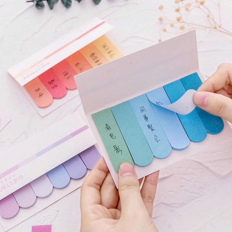 1Pc Sticky Notes Mini Warna Gradasi