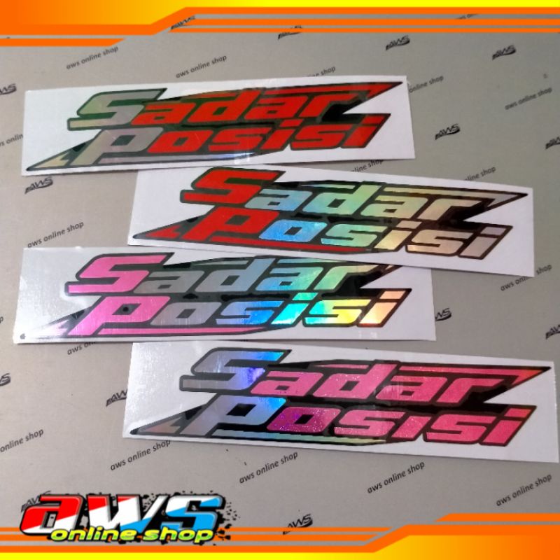 Sticker Kata Gaul Sadar Posisi