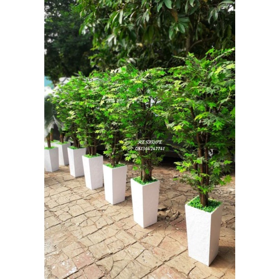 bunga plastik/bunga hias/pohon plastik/pohon maple/pohon dekorasi/maple jepang
