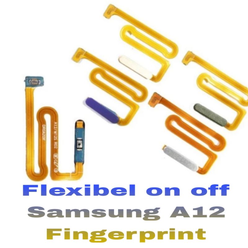 Flexibel On Off Samsung A12 - A125 / M12 - M125 Fingerprint Flexible Flexsibel Flexsible