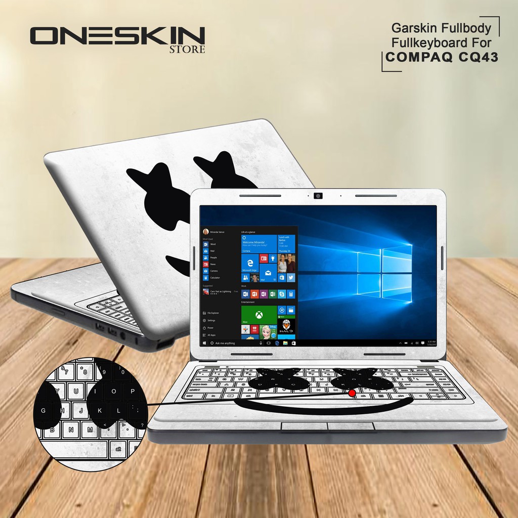 Garskin Laptop Cover Laptop Compaq CQ43-304AU CQ43-414TU CQ43-422TU FB