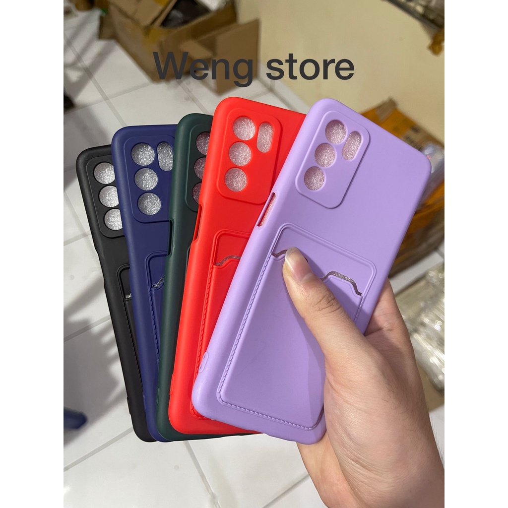 SALE Softcase Card Holder Wallet Macaron For Oppo Realme Xiaomi Vivo Samsung