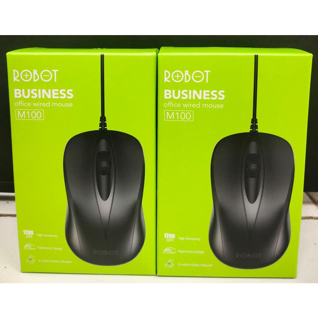 MOUSE USB ROBOT M100 KABEL 1200DPI