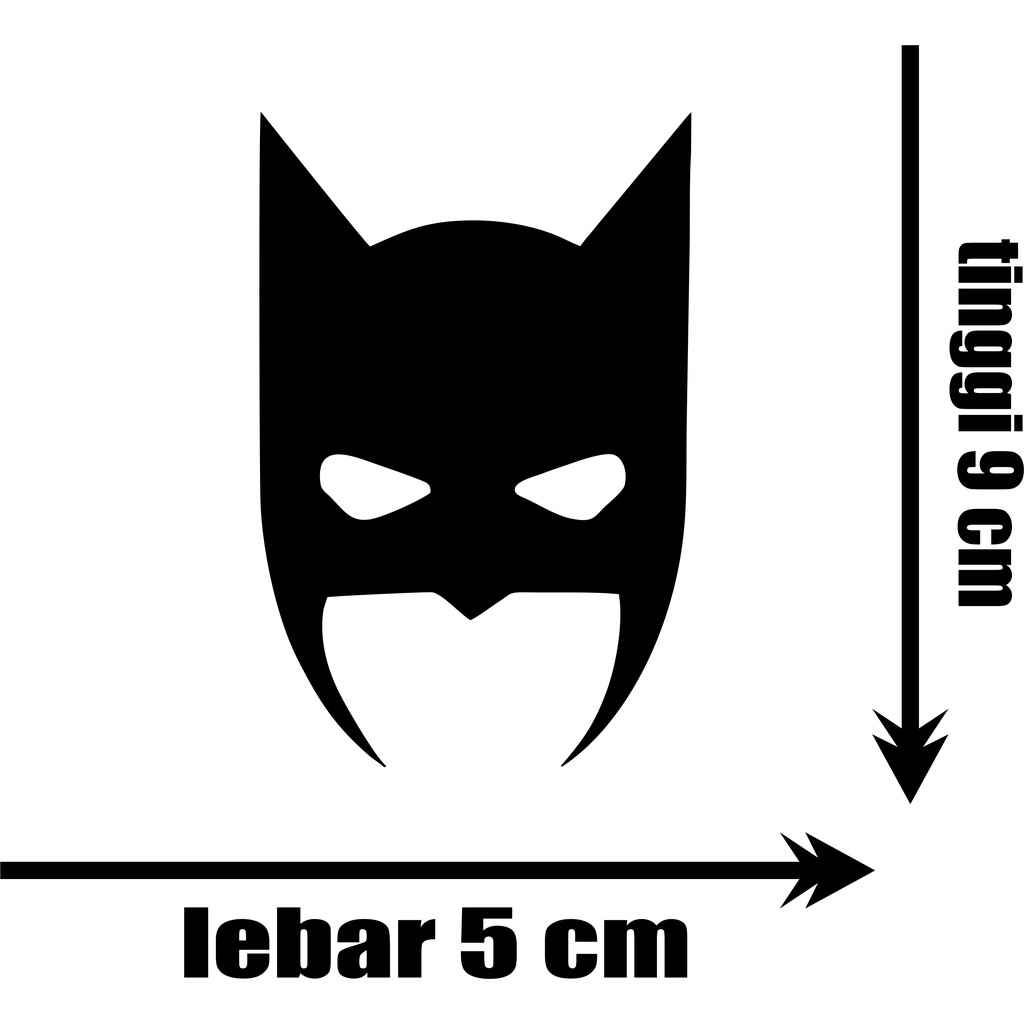 

stiker batman topeng stiker keren lucu custom