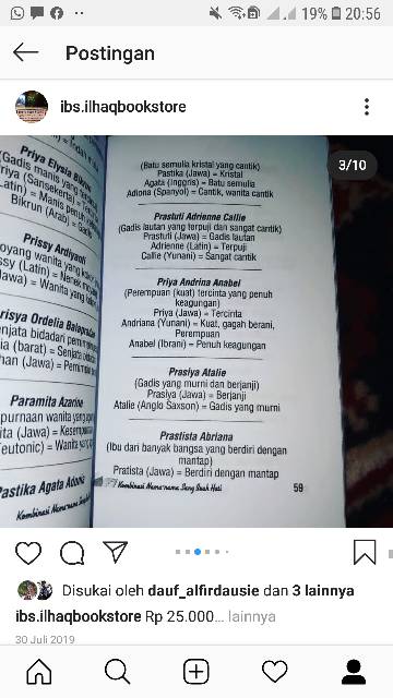 Kombinasi nama nama indah