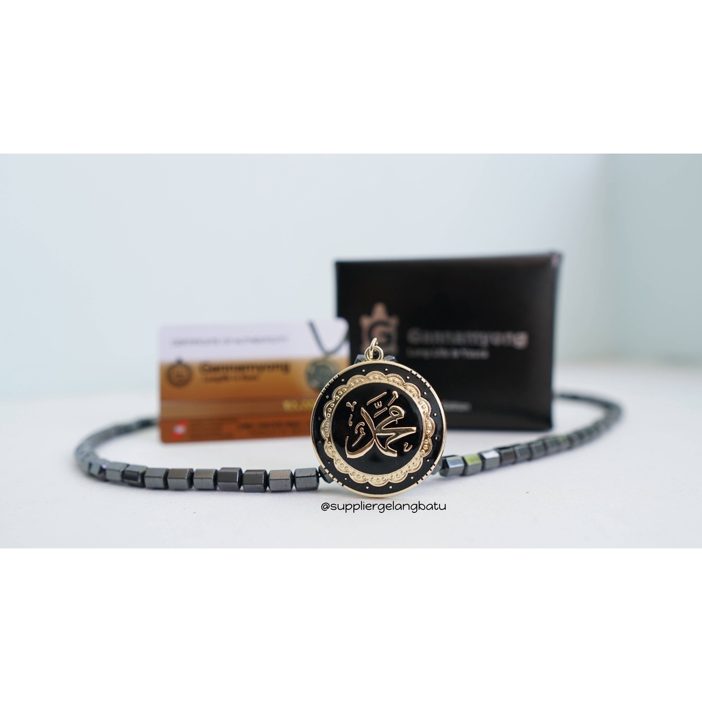 PROMO Kalung magnetic LAFAZ MUHAMMAD GOLD GANNAMYONG bersertifikat ktp