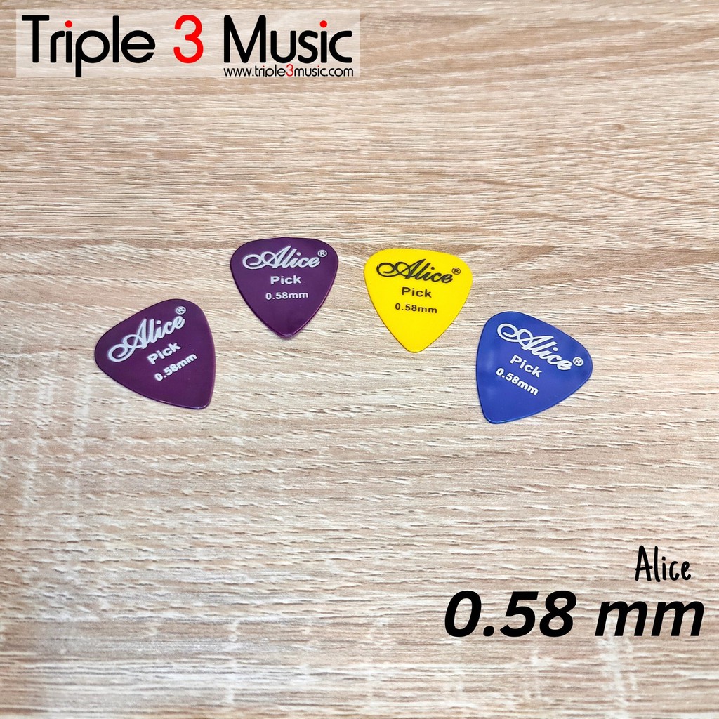 4 buah Pick Alice AP-12P 0.58 mm / Pik Gitar Bass Akustik Elektrik .58