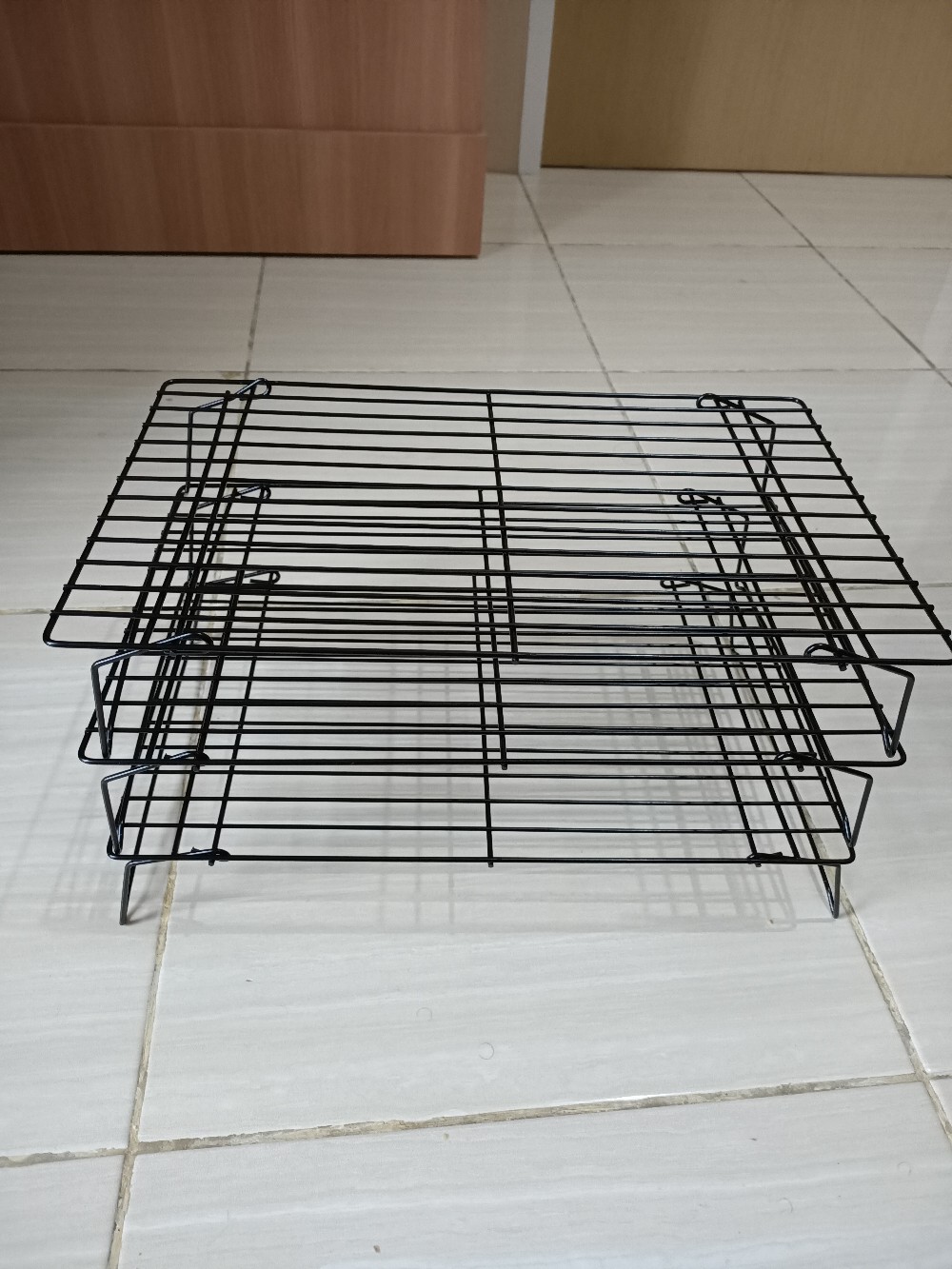 Best Product.. Rak Pendingin Kue Roti Kering Stainless Susun 3 Tiga Tier Cooling Rack Oz