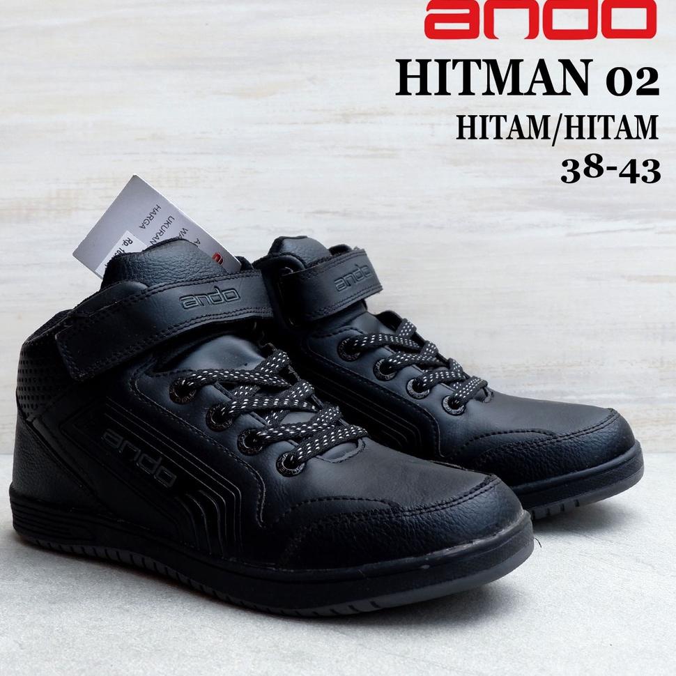 Wsm31au22ᴳ • Sepatu Ando - HITMAN VELCRO / HITMAN 02 / HITMAN 03 VELCRO -  size 38-43 - Sepatu tanpa