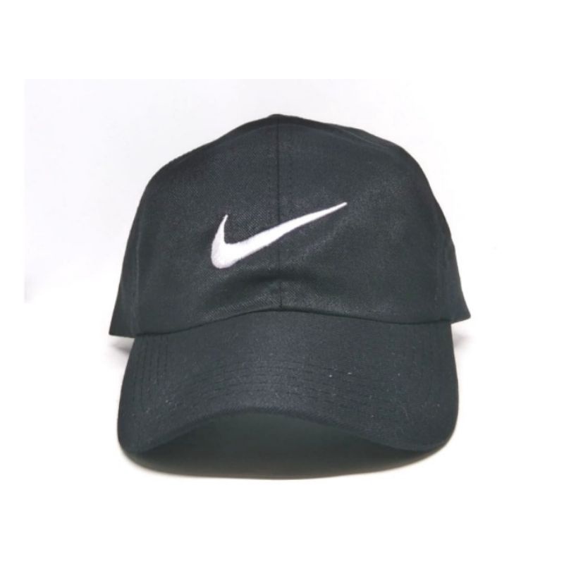 [PART 1] COD Topi Baseball Sport  Bordir / Topi Bucket Polos Pria / Wanita Distro Korea-Nike Hitam